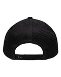 Sportsman SP1550 Modern Five-Panel Trucker Fit Cap - Black/ Black - back
