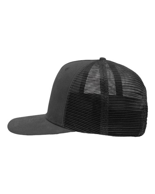 Sportsman SP1550 Modern Five-Panel Trucker Fit Cap - Charcoal/ Black - side