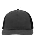 Sportsman SP1550 Modern Five-Panel Trucker Fit Cap - Charcoal/ Black - front