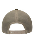 Sportsman SP1550 Modern Five-Panel Trucker Fit Cap - Dark Olive Green/ Khaki - back