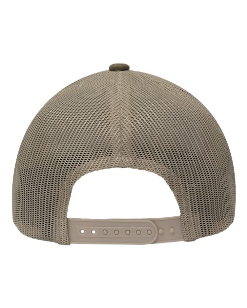 Sportsman SP1550 Modern Five-Panel Trucker Fit Cap - Dark Olive Green/ Khaki - back