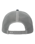 Sportsman SP1550 Modern Five-Panel Trucker Fit Cap - Navy/ Grey - back