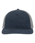 Sportsman SP1550 Modern Five-Panel Trucker Fit Cap - Navy/ Grey - front