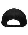 Sportsman SP1550 Modern Five-Panel Trucker Fit Cap - Old Wash Grey/ Black - back