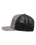 Sportsman SP1550 Modern Five-Panel Trucker Fit Cap - Old Wash Grey/ Black - side