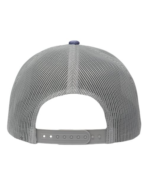 Sportsman SP1550 Modern Five-Panel Trucker Fit Cap - Old Wash Navy/ Grey - back