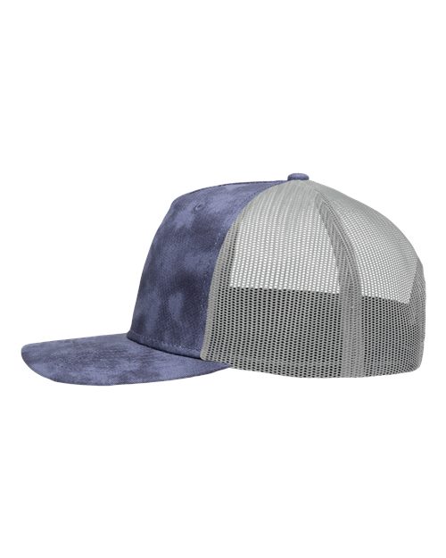 Sportsman SP1550 Modern Five-Panel Trucker Fit Cap - Old Wash Navy/ Grey - side