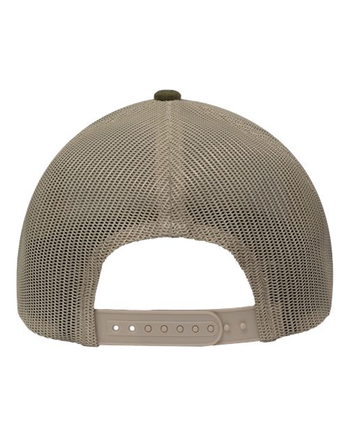Sportsman SP1650 Modern Six-Panel Trucker Fit Cap - Dark Olive Green/ Khaki - back