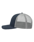 Sportsman SP1650 Modern Six-Panel Trucker Fit Cap - Navy/ Grey - side