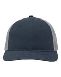 Sportsman SP1650 Modern Six-Panel Trucker Fit Cap - Navy/ Grey - front