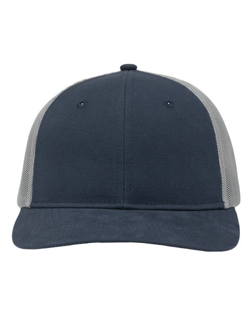Sportsman SP1650 Modern Six-Panel Trucker Fit Cap - Navy/ Grey - front