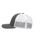 Sportsman SP1650 Modern Six-Panel Trucker Fit Cap - X Hatch Grey/ White - side