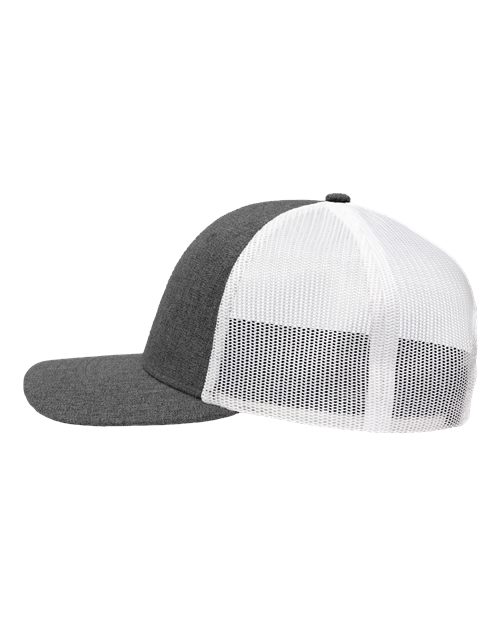 Sportsman SP1650 Modern Six-Panel Trucker Fit Cap - X Hatch Grey/ White - side