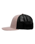 Sportsman SP1650 Modern Six-Panel Trucker Fit Cap - X Hatch Khaki/ Black - side