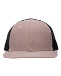 Sportsman SP1650 Modern Six-Panel Trucker Fit Cap - X Hatch Khaki/ Black - front