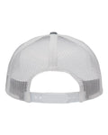 Sportsman SP1650 Modern Six-Panel Trucker Fit Cap - Black Heather/ White - back