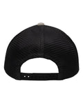 Sportsman SP1650 Modern Six-Panel Trucker Fit Cap - Grey Heather/ Black - back