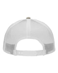 Sportsman SP1650 Modern Six-Panel Trucker Fit Cap - Grey Heather/ White - back