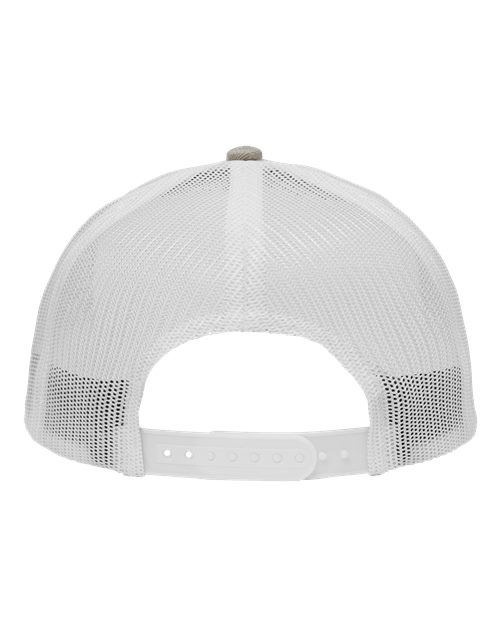 Sportsman SP1650 Modern Six-Panel Trucker Fit Cap - Grey Heather/ White - back