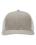 Sportsman SP1650 Modern Six-Panel Trucker Fit Cap - Grey Heather/ White - front