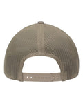 Sportsman SP1650 Modern Six-Panel Trucker Fit Cap - Khaki Heather/ Khaki - back