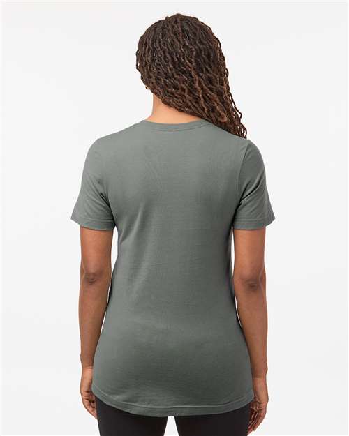 Tultex 602 Combed Cotton T-Shirt - Charcoal Grey - model back