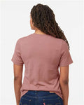 Tultex 602 Combed Cotton T-Shirt - Mauve - model back