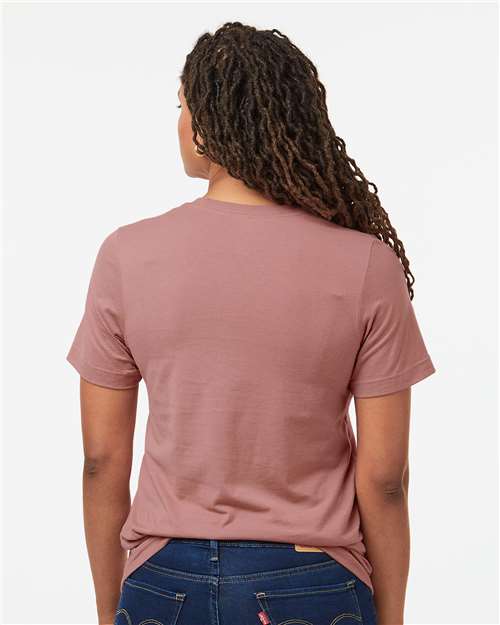 Tultex 602 Combed Cotton T-Shirt - Mauve - model back