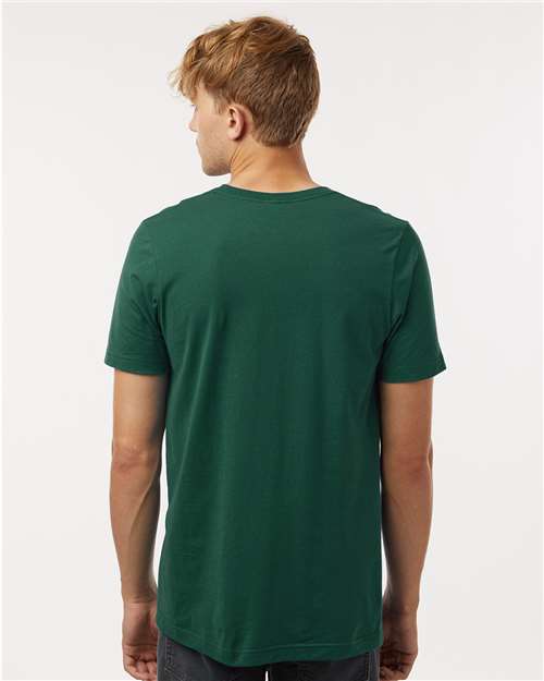 Tultex 602 Combed Cotton T-Shirt - Forest - model back