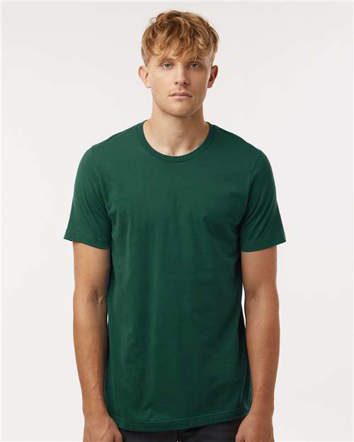 Tultex 602 Combed Cotton T-Shirt - Forest - model front