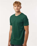 Tultex 602 Combed Cotton T-Shirt - Forest - model side
