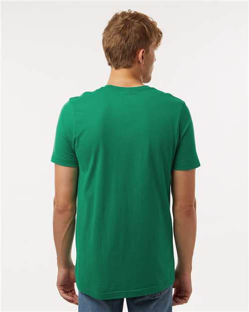 Tultex 602 Combed Cotton T-Shirt - Kelly - model back