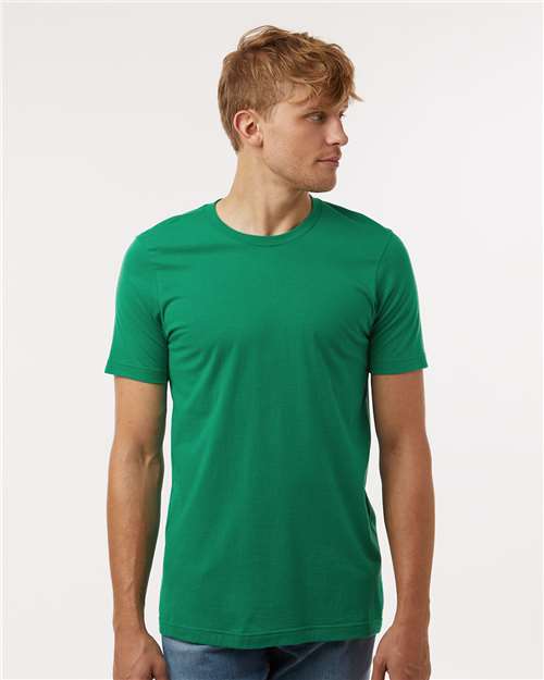 Tultex 602 Combed Cotton T-Shirt - Kelly - model front
