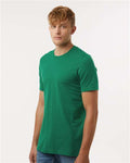 Tultex 602 Combed Cotton T-Shirt - Kelly - model side