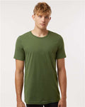 Tultex 602 Combed Cotton T-Shirt - Olive Green - model front