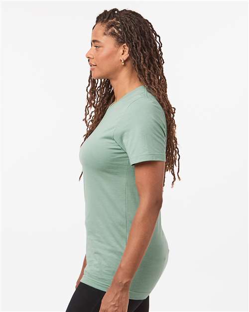 Tultex 602 Combed Cotton T-Shirt - Light Sage - model side