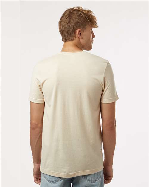 Tultex 602 Combed Cotton T-Shirt - Cream - model back
