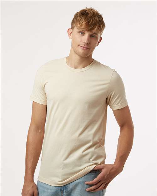 Tultex 602 Combed Cotton T-Shirt - Cream - model front