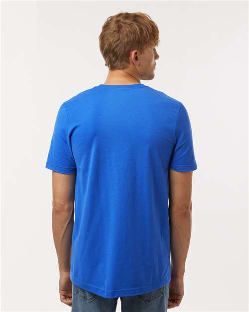 Tultex 602 Combed Cotton T-Shirt - Royal - model back