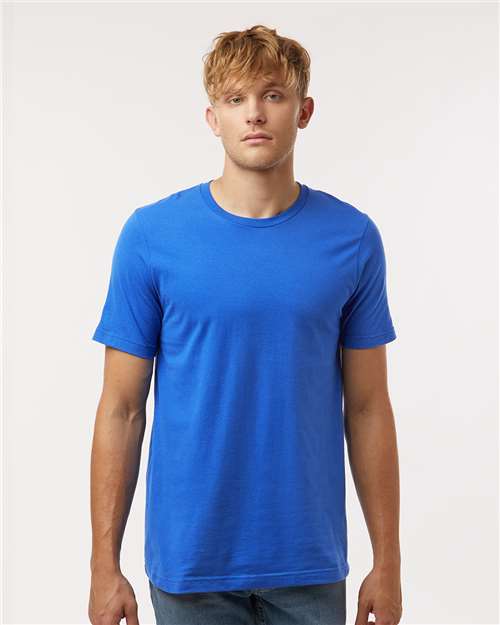 Tultex 602 Combed Cotton T-Shirt - Royal - model front