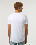 Tultex 602 Combed Cotton T-Shirt - White - model back