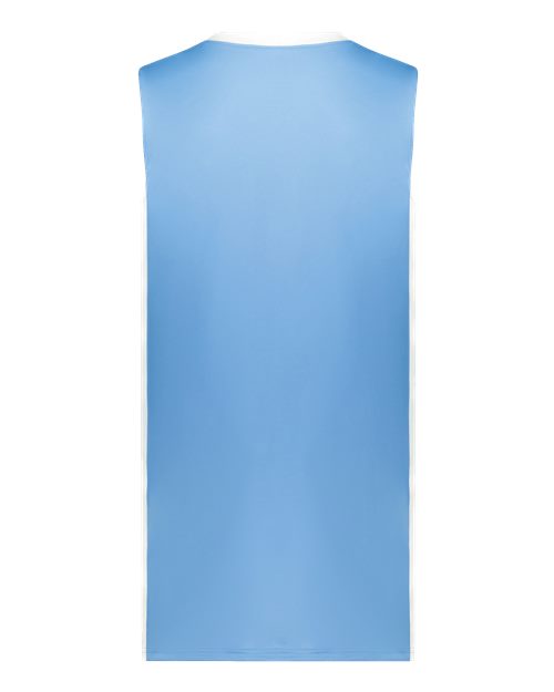 Augusta Sportswear 6887 Youth Match-Up Basketball Jersey - Columbia Blue/ White - back