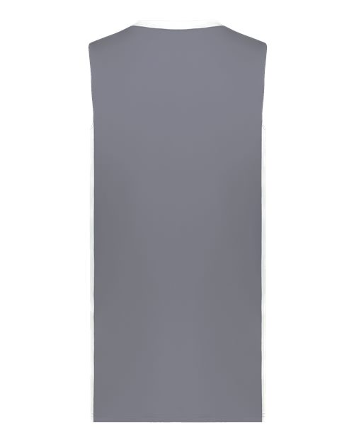 Augusta Sportswear 6887 Youth Match-Up Basketball Jersey - Graphite/ White - back