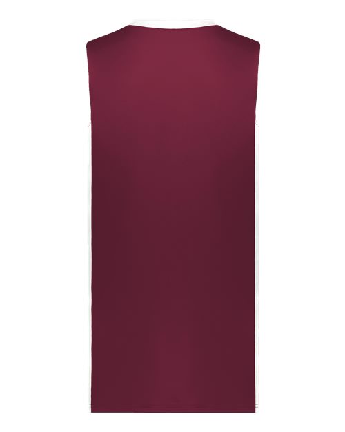 Augusta Sportswear 6887 Youth Match-Up Basketball Jersey - Maroon/ White - back