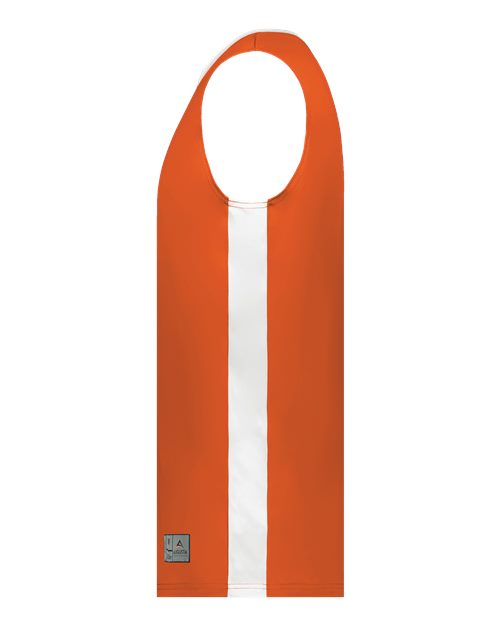 Augusta Sportswear 6887 Youth Match-Up Basketball Jersey - Orange/ White - side