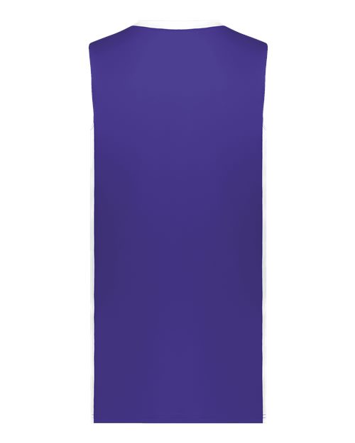 Augusta Sportswear 6887 Youth Match-Up Basketball Jersey - Purple/ White - back