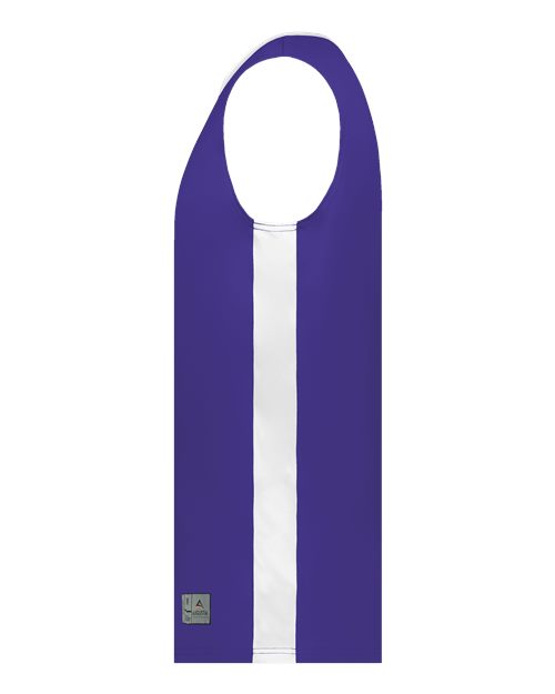 Augusta Sportswear 6887 Youth Match-Up Basketball Jersey - Purple/ White - side