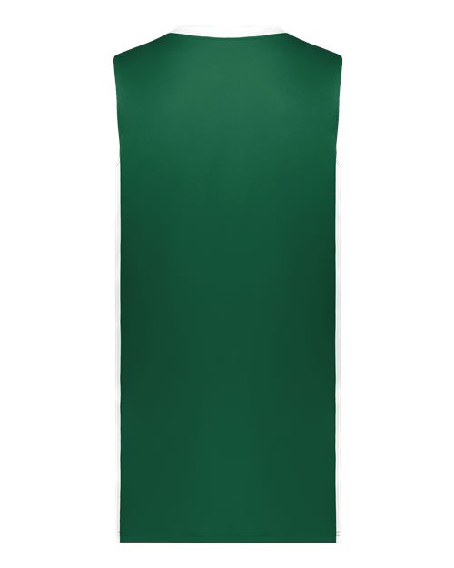 Augusta Sportswear 6887 Youth Match-Up Basketball Jersey - Dark Green/ White - back