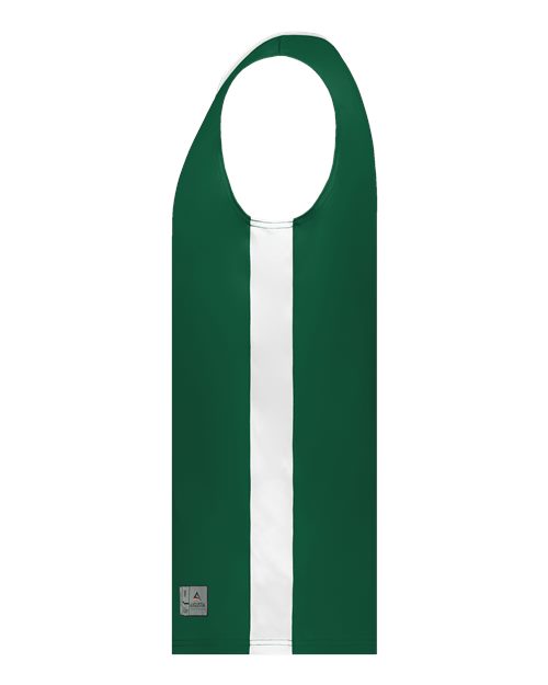 Augusta Sportswear 6887 Youth Match-Up Basketball Jersey - Dark Green/ White - side
