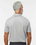 Adidas A591 Men's Space Dyed Polo - Grey One Heather - model back